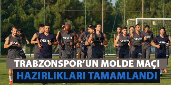 Trabzonspor'un Molde maçı hazırlıkları tamamlandı