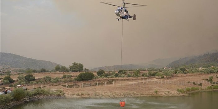 Aydın'daki orman yangınında 2 mahalle tahliye edildi