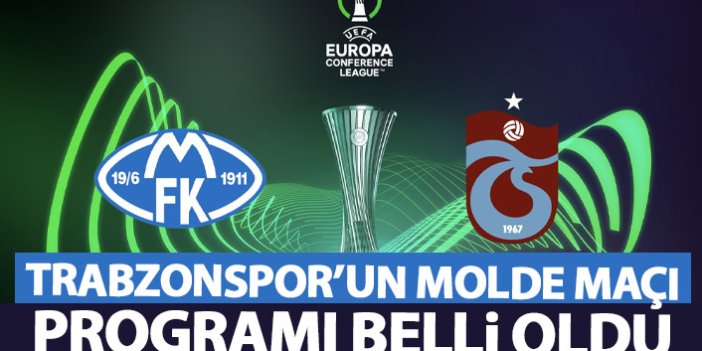 Trabzonspor'un Molde maçı programı belli oldu