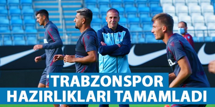 Trabzonspor tur için son antrenmanını yaptı