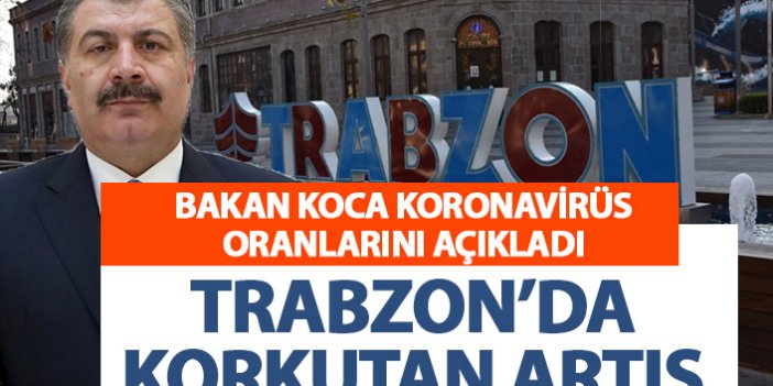 Bakan Koca Koronavirüs oranlarını açıkladı! Trabzon'da korkutan artış