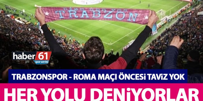 Trabzonspor - Roma maçı öncesi aşı konusunda taviz yok! Her yolu deniyorlar ama...
