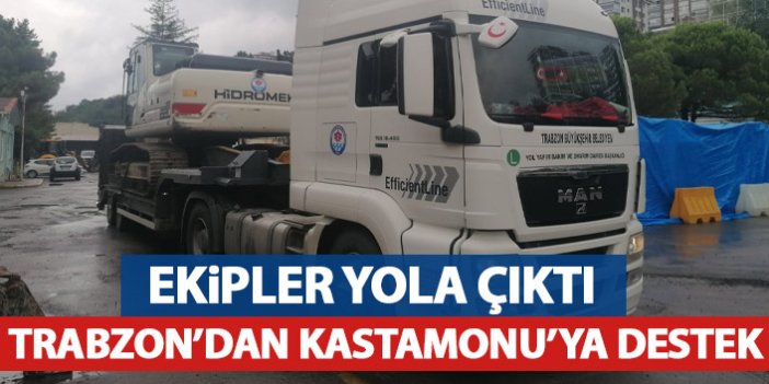 Trabzon'dan Kastamonu'ya destek
