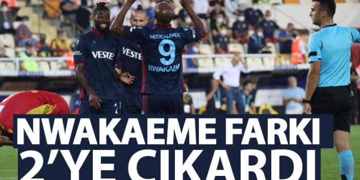 Trabzonspor'da Nwakame farkı ikiye çıkardı!