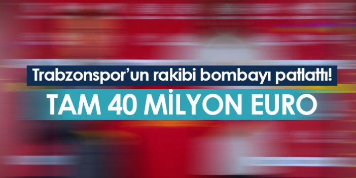 Trabzonspor'un rakibi Roma bombayı patlattı
