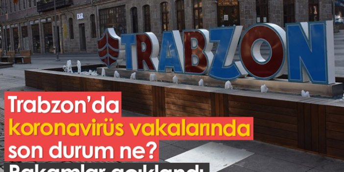 Trabzon'da koronavirüs vakalarında son durum açıklandı
