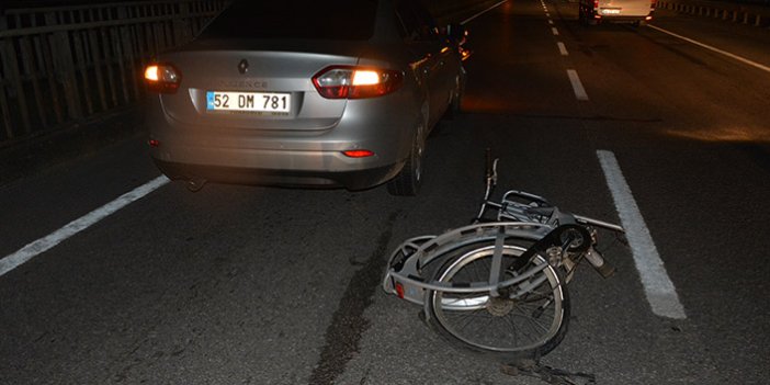Ordu'da otomobil bisikletliye çarptı! Ağır yaralı