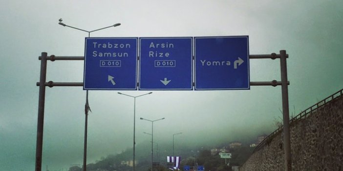 Trabzon Rize yolunda çalışma - 22.08.2021