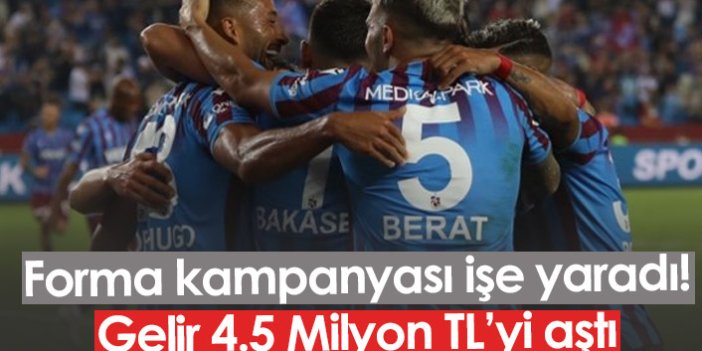 Trabzonspor'a forma kampanyasından 4.5 Milyon TL'yi aşan gelir!