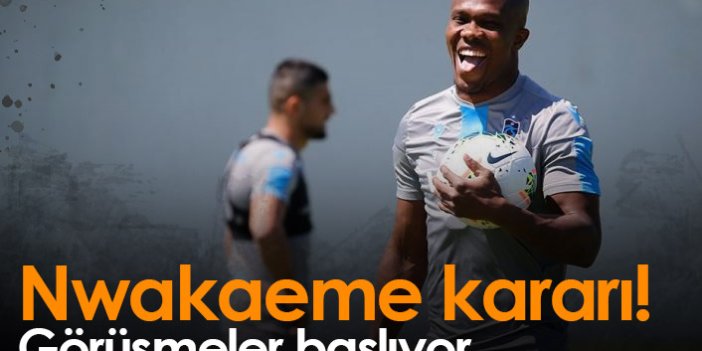 Trabzonspor'da Nwakaeme ve Yusuf kararı