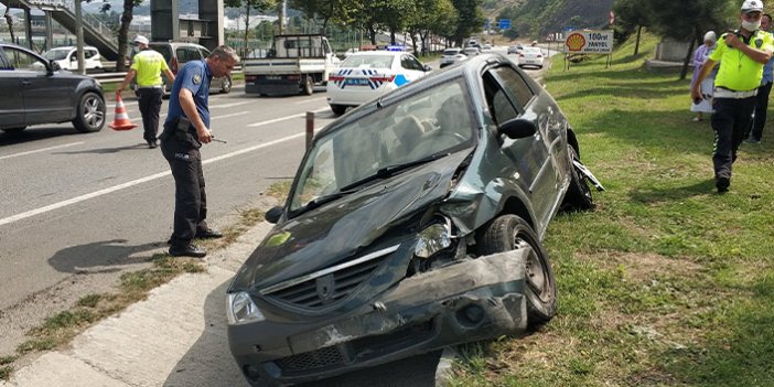 Samsun'da trafik kazasında 1 kişi yaralandı