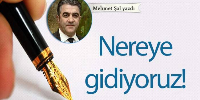 Mehmet Şal Yazdı "Nereye gidiyoruz"
