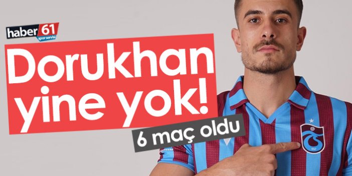 Trabzonspor'da Dorukhan Toköz yine yok