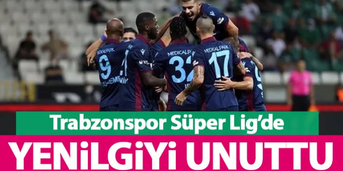 Trabzonspor Süper Lig'de yenilgiyi unuttu