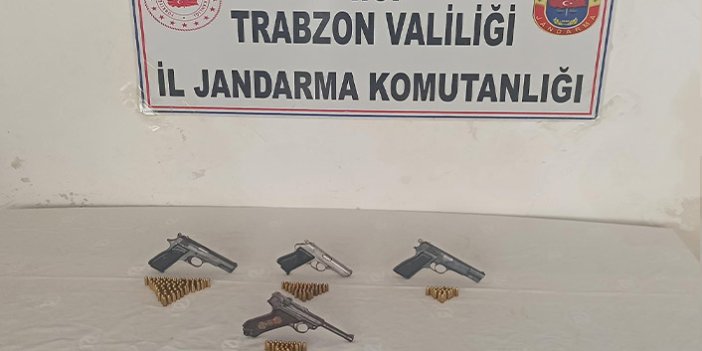 Trabzon’da 29 eve ruhsatsız silah operasyonu