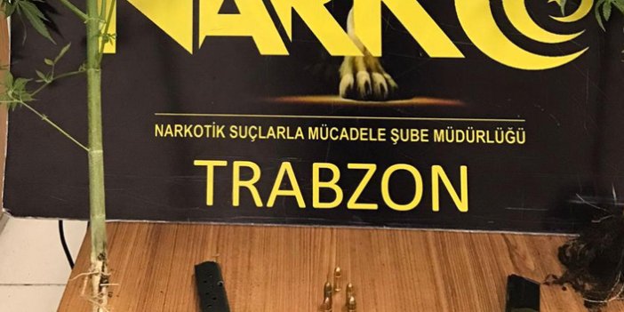 Trabzon'da uyuşturucu ve silah yakalandı