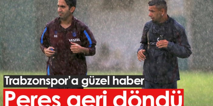 Trabzonspor'a Peres'ten güzel haber