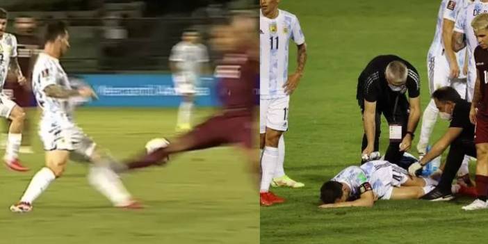 Messi'ye acımasız faul! Futbol hayatı bitebilirdi