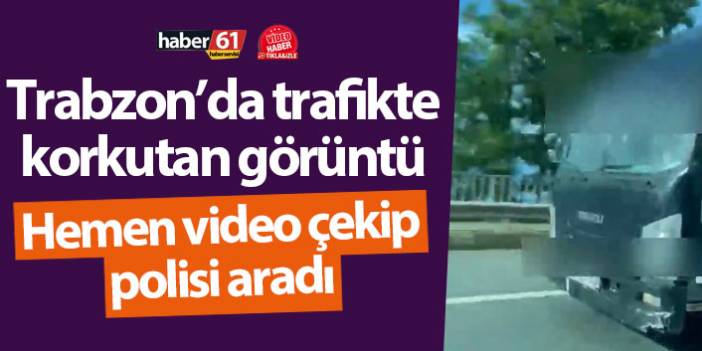Trabzon’da ayağı camda giden kamyon sürücüsüne ceza