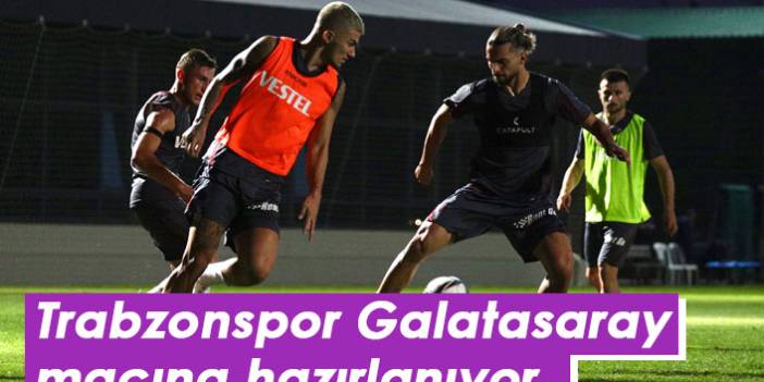 Trabzonspor, 4. haftada oynayacağı Galatasaray maçına akşam antrenmanıyla devam etti - 04 Eylül 2021