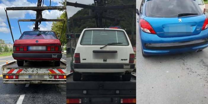 Trabzon’da abart egzoz avı sürüyor! 7 araç daha men edildi