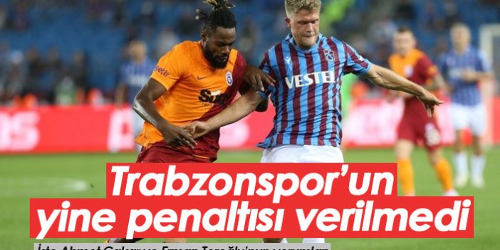 Trabzonspor'un yine penaltısı verilmedi
