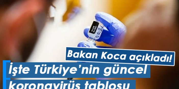 Türkiye'nin güncel koronavirüs tablosu açıklandı! 14.09.2021