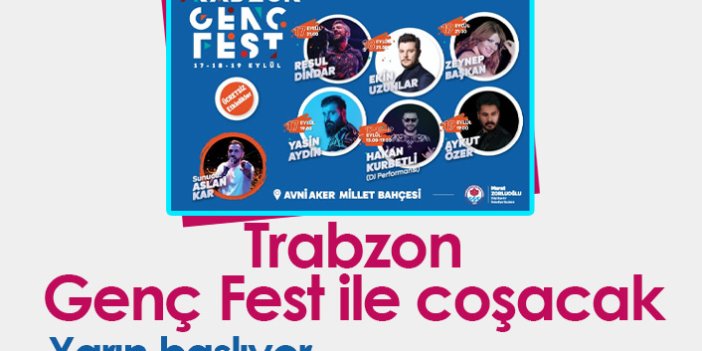 Trabzon Genç Fest ile coşacak