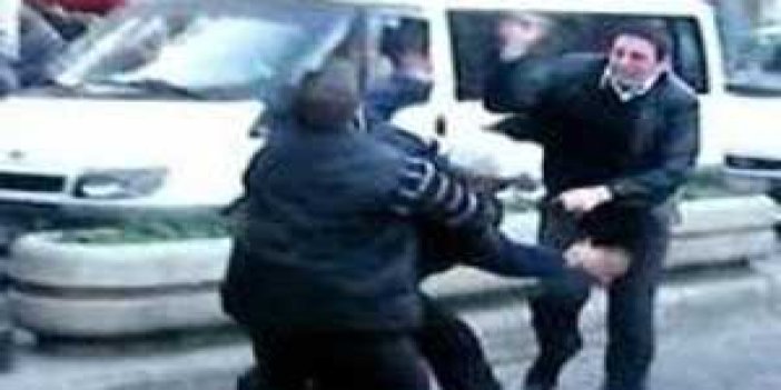 Trabzon'da polis sürücü kavgası