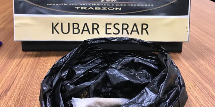 Trabzon'da eve yapılan operasyonda uyuşturucu ele geçirildi