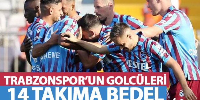 Trabzonspor'un golcüleri 14 takıma bedel