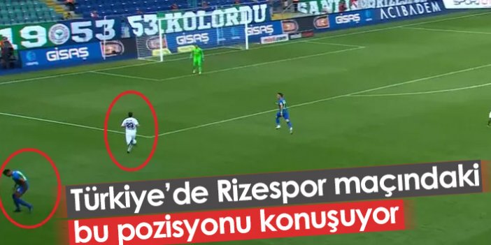 Rizespor - Altay maçında çok konuşulacak hareket