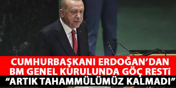 Cumhurbaşkanı Erdoğan'dan dünyaya göç resti