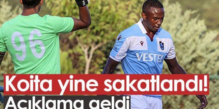 Trabzonspor'dan Koita açıklaması