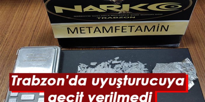 Trabzon'da uyuşturucuya geçit verilmedi