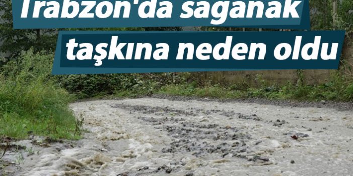 Trabzon'da sağanak taşkına neden oldu