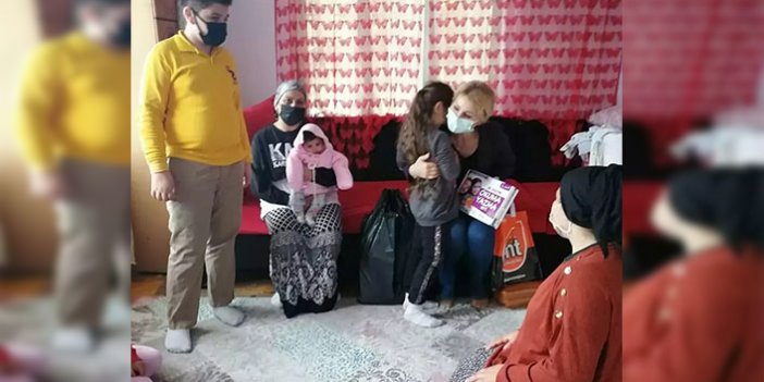 CHP Trabzon Kadın Kollarından ihtiyaç sahibi ailelere destek
