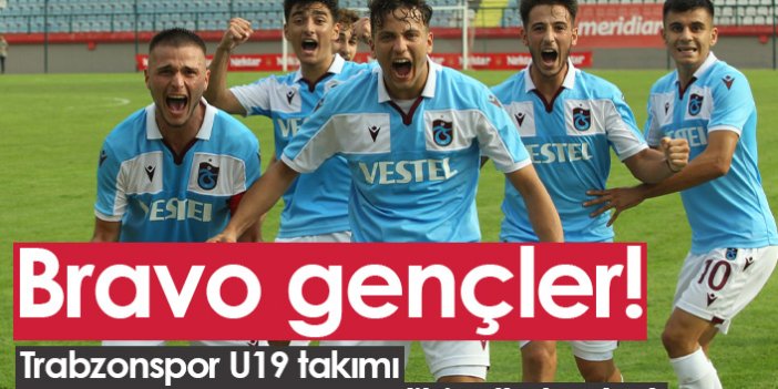 Trabzonspor'un gençlerinden Avrupa'ya iyi başlangıç