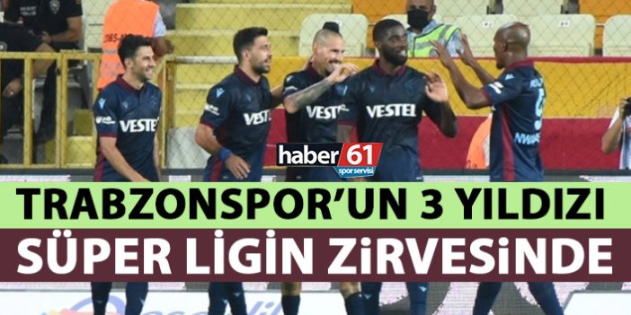 Trabzonspor'un muhteşem üçlüsü Lig'in zirvesinde