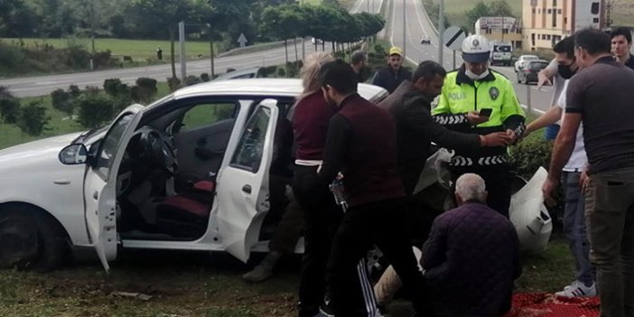 Samsun'da otomobiller çarpıştı: 6 yaralı