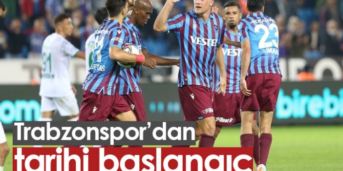 Trabzonspor'dan müthiş başlangıç