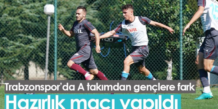 Trabzonspor U19'la hazırlık maçı yaptı