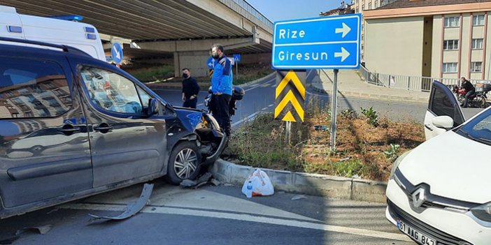 Trabzon'da kaza! 1 kişi yaralandı