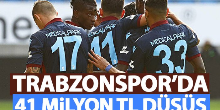 Trabzonspor'da 41 Milyon Liralık düşüş
