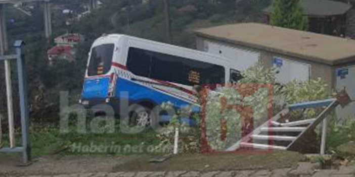 Trabzon’da kaza! Birkaç metreyle kurtuldu