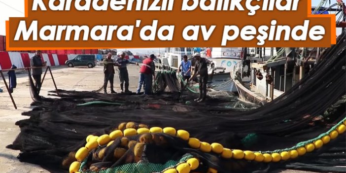 Karadenizli balıkçılar Marmara'da av peşinde