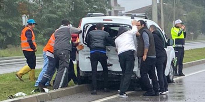 Samsun'da zincirleme trafik kazası: 2 yaralı