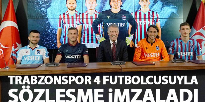 Trabzonspor 4 futbolcuya imza attırdı