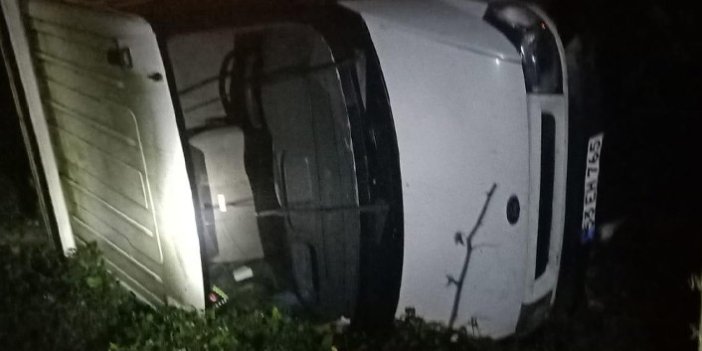 Rize'de kamyonet uçuruma yuvarlandı: 4 yaralı