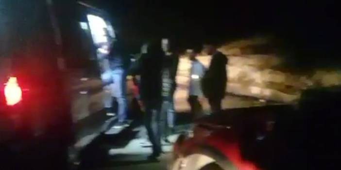 Erzurum'da Virajı alamayan otomobil takla attı